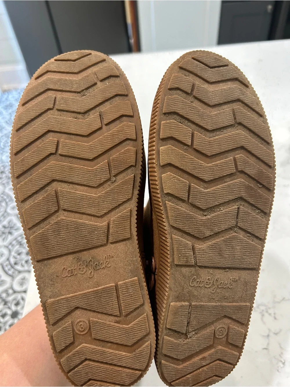 Kids Tan Faux-Fur Winter Boots